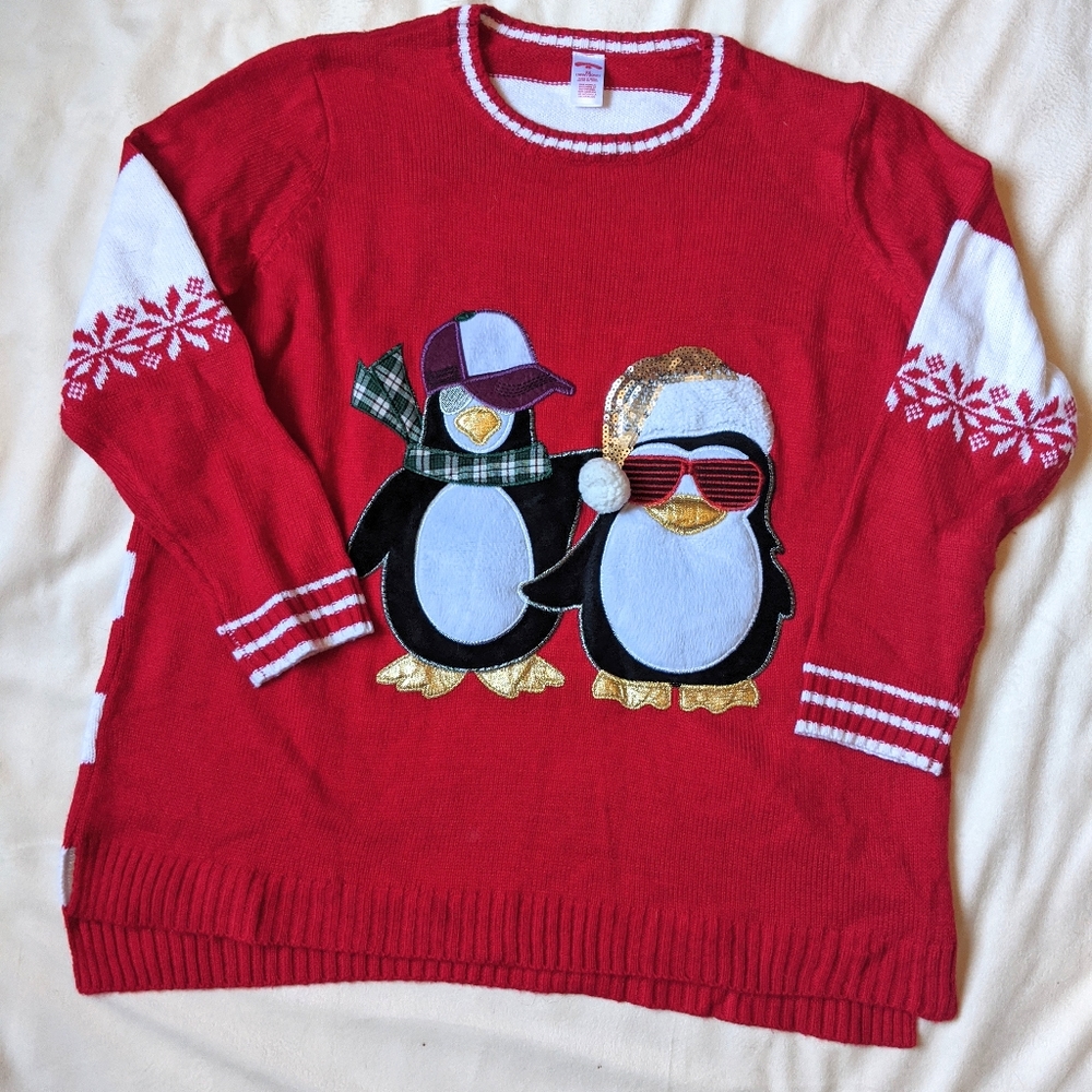 Holiday Penguin Sweater